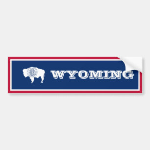 Wyoming-Flagge Autoaufkleber