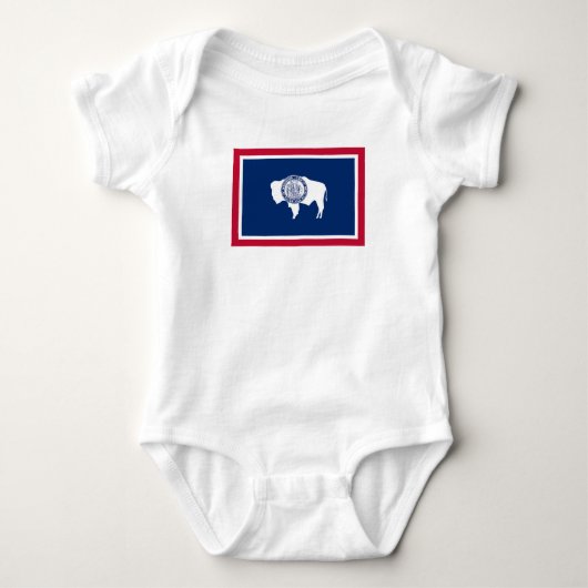 Wyoming-Flagge Baby Strampler (Vorderseite)