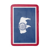 Wyoming-Flagge Badematte (Vorderseite Vertikal)
