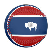 Wyoming-Flagge Baseball (Vorderseite Links)
