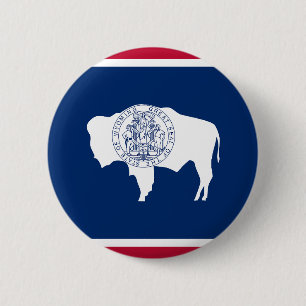 Wyoming-Flagge Button