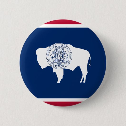 Wyoming-Flagge Button (Vorderseite)