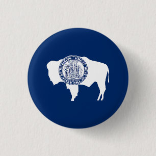 Wyoming-Flagge Button