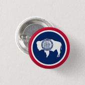 Wyoming-Flagge Button (Vorne & Hinten)