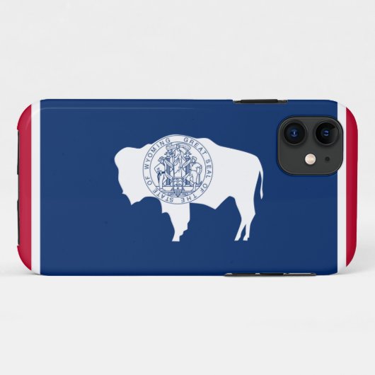 Wyoming-Flagge Case-Mate iPhone Hülle (Rückseite (Horizontal))