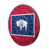 Wyoming-Flagge Dartscheibe (Vorderseite rechts)