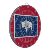 Wyoming-Flagge Dartscheibe (Vorderseite Links)