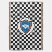 Wyoming-Flagge Decke (Vorderseite Vertikal)