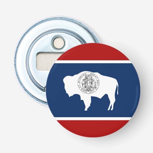Wyoming-Flagge Flaschenöffner (Vorderseite)