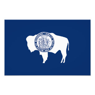Wyoming-Flagge Fotodruck