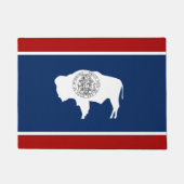 Wyoming-Flagge Fußmatte (Vorderseite)