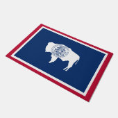 Wyoming-Flagge Fußmatte (Schrägansicht)