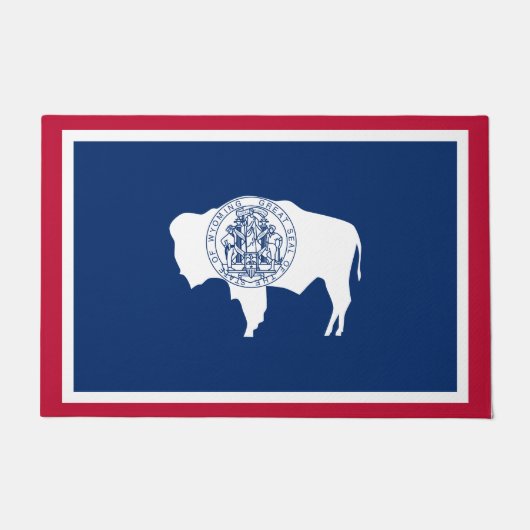 Wyoming-Flagge Fußmatte (Vorderseite)