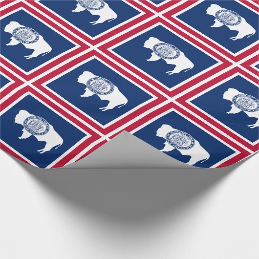 Wyoming-Flagge Geschenkpapier (Ecke)