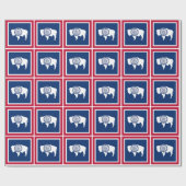 Wyoming-Flagge Geschenkpapier (Flach)