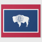 Wyoming-Flagge Geschenkpapier (Flach)