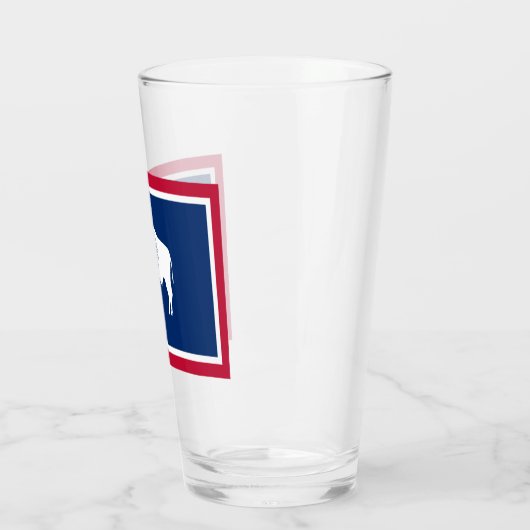Wyoming-Flagge Glas (Links)