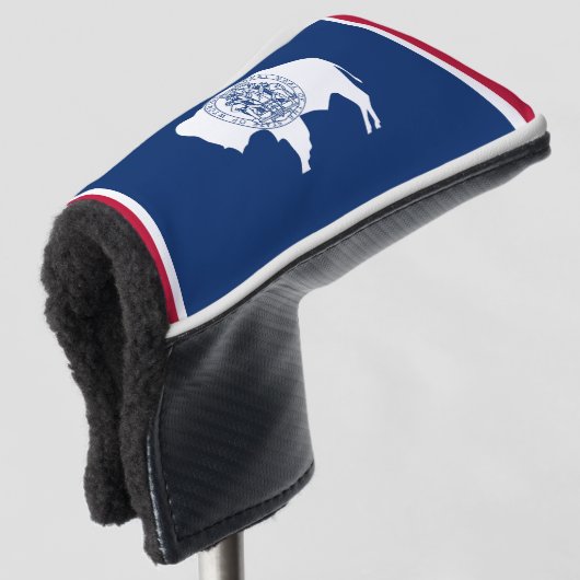 Wyoming-Flagge Golf Headcover (3/4 Vorderseite)