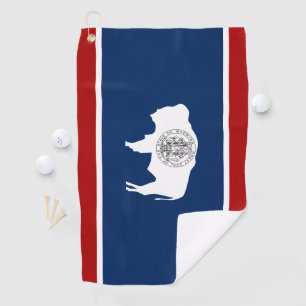 Wyoming-Flagge Golfhandtuch
