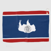 Wyoming-Flagge Golfhandtuch (Horizontal)