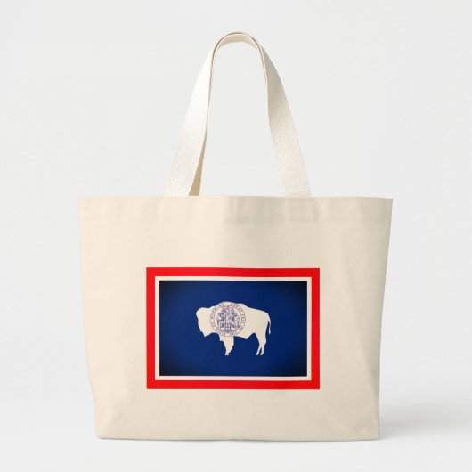 Wyoming-Flagge Jumbo Stoffbeutel (Vorne)