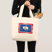 WYOMING-FLAGGE JUMBO STOFFBEUTEL (Vorderseite (Produkt))