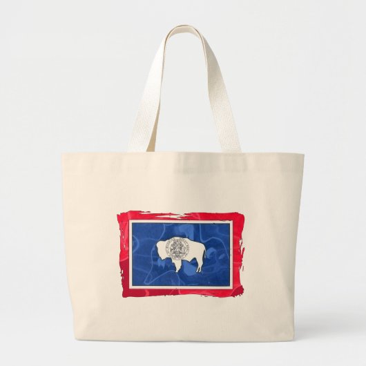 WYOMING-FLAGGE JUMBO STOFFBEUTEL (Vorne)