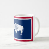 Wyoming-Flagge Kaffeetasse (VorderseiteRechts)