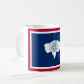 Wyoming-Flagge Kaffeetasse (Vorderseite Links)