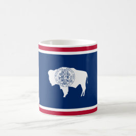 Wyoming-Flagge Kaffeetasse