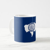 Wyoming-Flagge Kaffeetasse (Vorderseite Links)