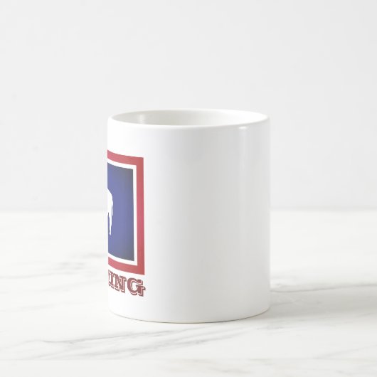 Wyoming-Flagge Kaffeetasse (Mittel)