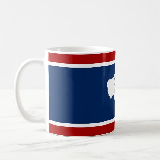 Wyoming-Flagge Kaffeetasse (Links)