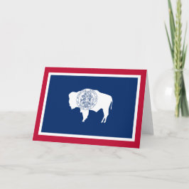 Wyoming-Flagge Karte