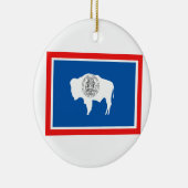 Wyoming-Flagge Keramikornament (Rechts)