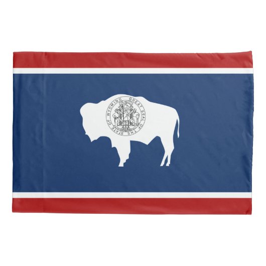 Wyoming-Flagge Kissenbezug (Rückseite)