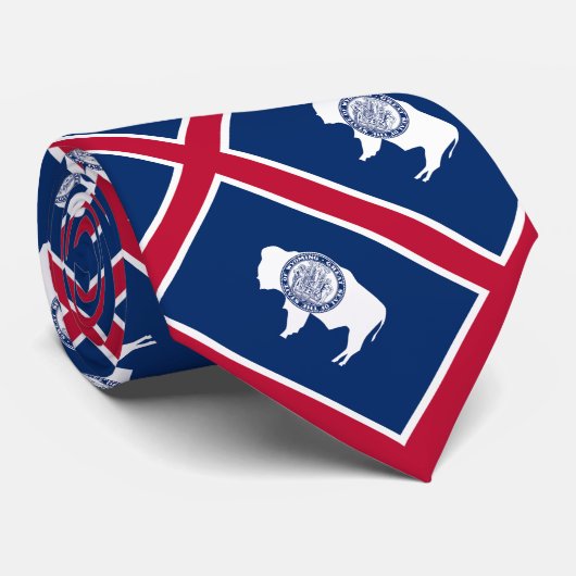 Wyoming-Flagge Krawatte (Gerollt)