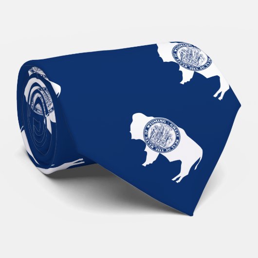 Wyoming-Flagge Krawatte (Gerollt)