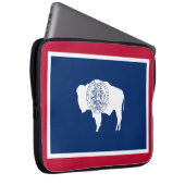 Wyoming-Flagge Laptopschutzhülle (Vorne Rechts)