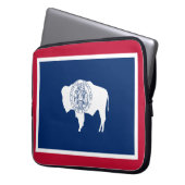 Wyoming-Flagge Laptopschutzhülle (Vorderseite Links)