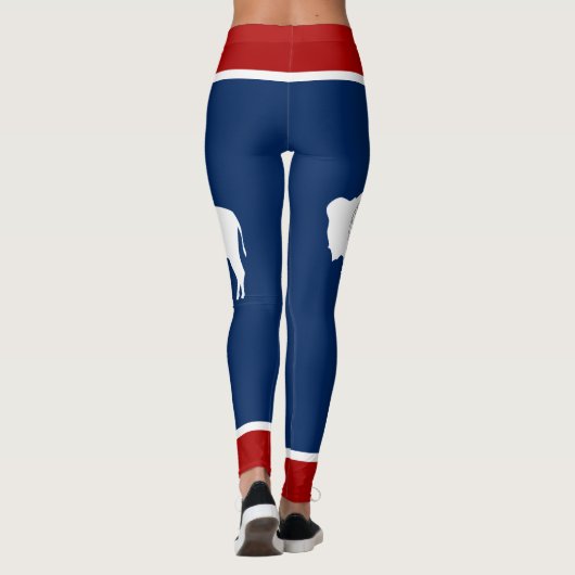 Wyoming-Flagge Leggings (Rückseite)
