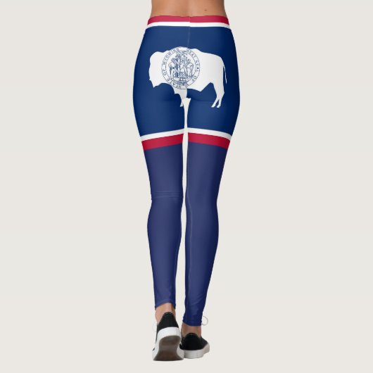 Wyoming-Flagge Leggings (Rückseite)