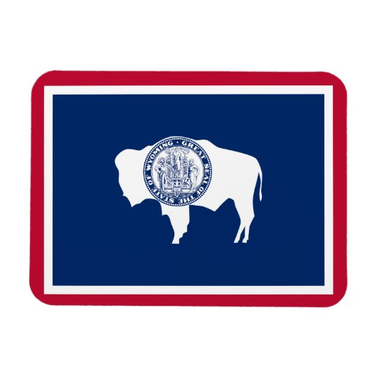 Wyoming-Flagge Magnet (Horizontal)