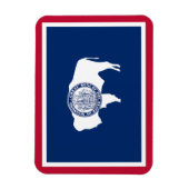 Wyoming-Flagge Magnet (Vertikal)