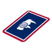 Wyoming-Flagge Magnet (Linke Seite)