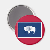 Wyoming-Flagge Magnet (Vorderseite/Rückseite)