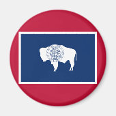 Wyoming-Flagge Magnet (Vorne)