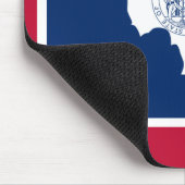 Wyoming-Flagge Mousepad (Ecke)