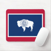 Wyoming-Flagge Mousepad (Mit Mouse)
