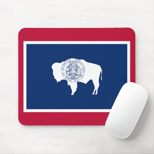 Wyoming-Flagge Mousepad (Mit Mouse)